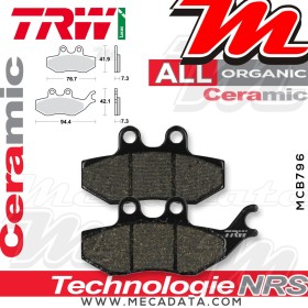 Plaquettes de frein Arrière ~ TRW Lucas MCB 796 
