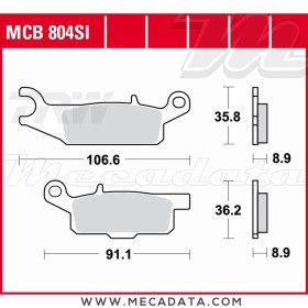 Plaquettes de frein Arrière ~ TRW Lucas MCB 804 SI 