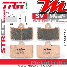 Plaquettes de frein Avant ~ TRW Lucas MCB 810 SV 