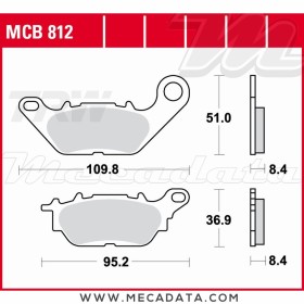 Plaquettes de frein Avant ~ TRW Lucas MCB 812 