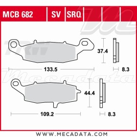 Plaquettes de frein Avant ~ TRW Lucas MCB 682 TRQ 