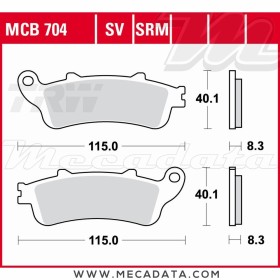 Plaquettes de frein Avant ~ TRW Lucas MCB 704 SRT 