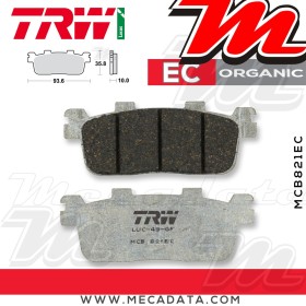 Plaquettes de frein Arrière ~ TRW Lucas MCB 821 EC 