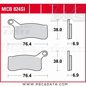 Plaquettes de frein Avant ~ TRW Lucas MCB 824 SI 