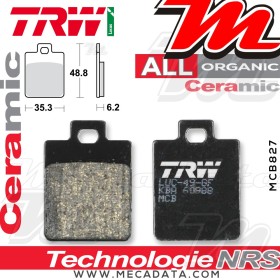 Plaquettes de frein Avant ~ TRW Lucas MCB 827 