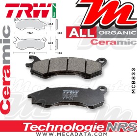 Plaquettes de frein Avant ~ TRW Lucas MCB 833 