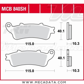 Plaquettes de frein Arrière ~ TRW Lucas MCB 840 SH 