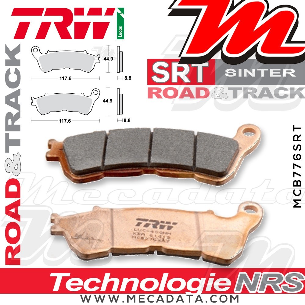Plaquettes de frein Avant ~ TRW Lucas MCB 776 SRT 