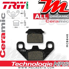 Plaquettes de frein Arrière ~ TRW Lucas MCB 846 