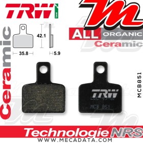 Plaquettes de frein Arrière ~ TRW Lucas MCB 851 