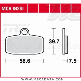 Plaquettes de frein Avant ~ TRW Lucas MCB 842 SI 