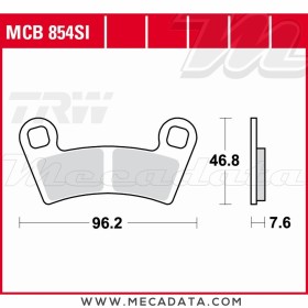 Plaquettes de frein Avant ~ TRW Lucas MCB 854 SI 