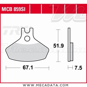 Plaquettes de frein Avant ~ TRW Lucas MCB 859 SI 