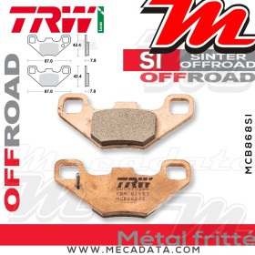 Plaquettes de frein Arrière ~ TRW Lucas MCB 868 SI 