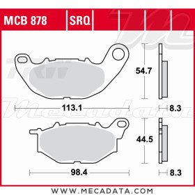 Plaquettes de frein Avant ~ TRW Lucas MCB 878 