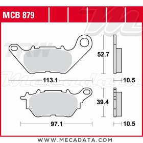 Plaquettes de frein Arrière ~ TRW Lucas MCB 879 