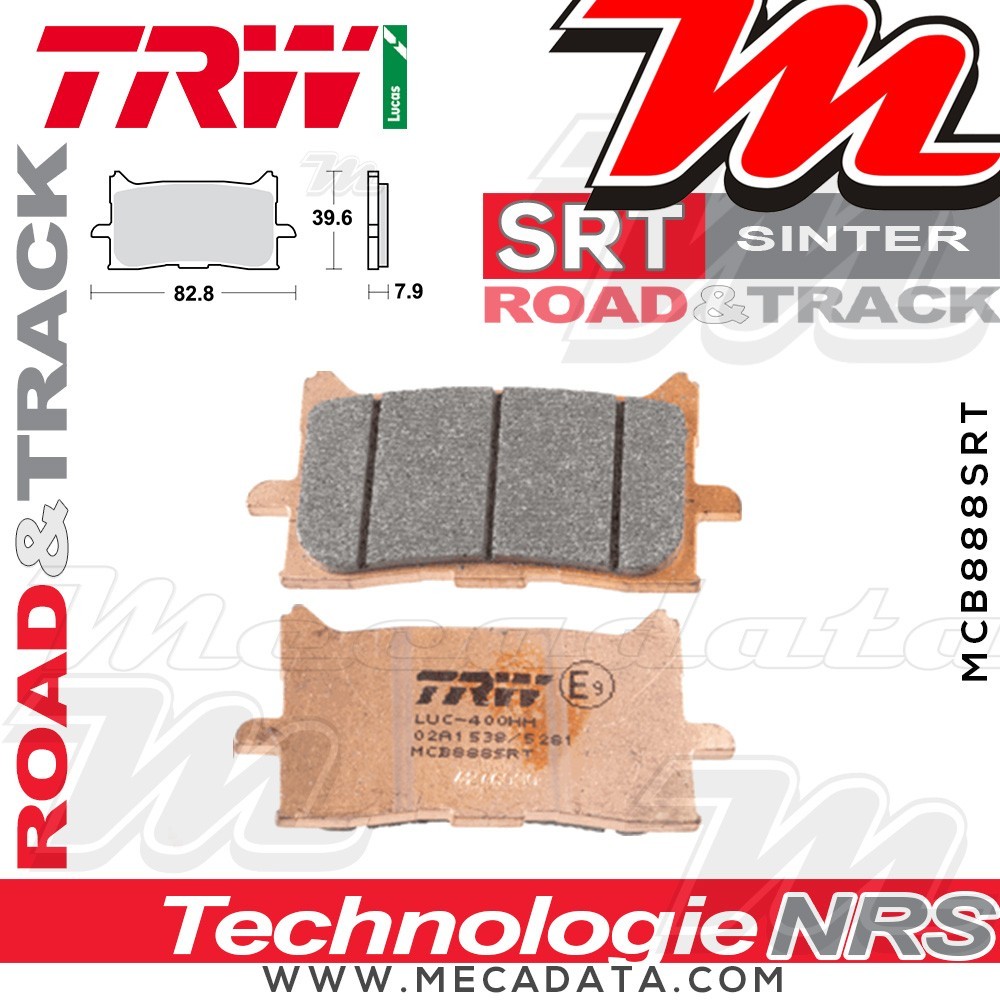 Plaquettes de frein Arrière ~ TRW Lucas MCB 888 SRT 