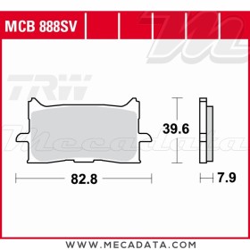 Plaquettes de frein Avant ~ TRW Lucas MCB 888 SV 