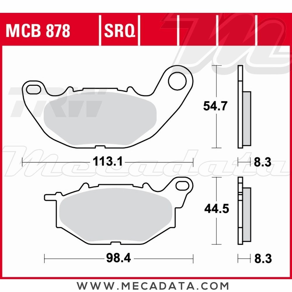 Plaquettes de frein Avant ~ TRW Lucas MCB 878 TRQ 