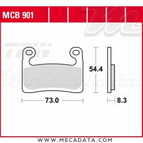 Plaquettes de frein Avant ~ TRW Lucas MCB 901 SCR 