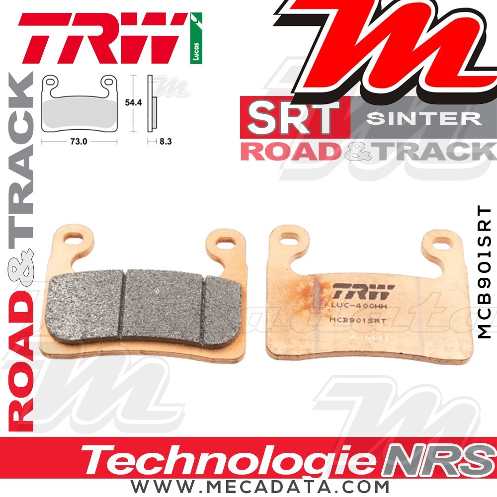 Plaquettes de frein Avant ~ TRW Lucas MCB 901 SRT 