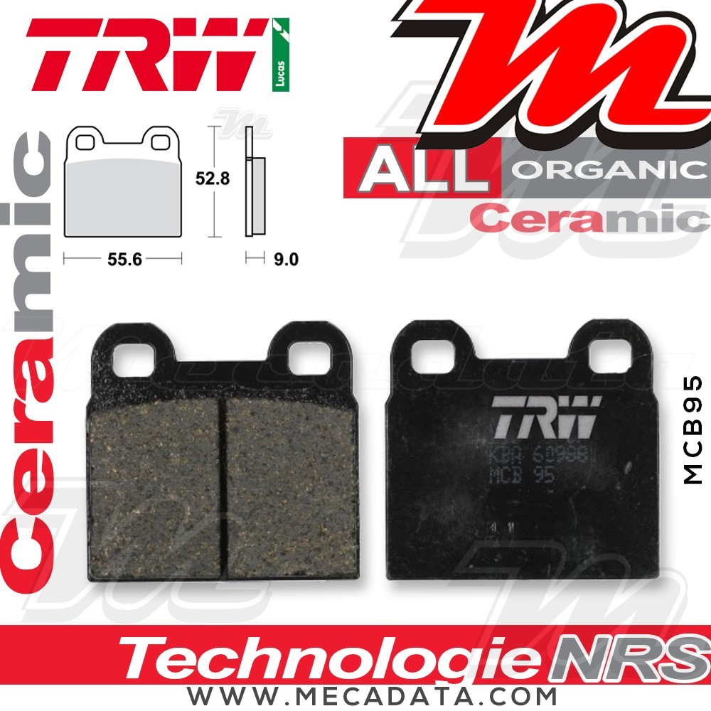 Plaquettes de frein Avant ~ TRW Lucas MCB 95 