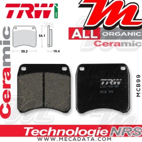 Plaquettes de frein Avant ~ TRW Lucas MCB 99 