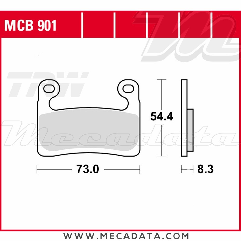 Plaquettes de frein Avant ~ TRW Lucas MCB 901 TRQ 