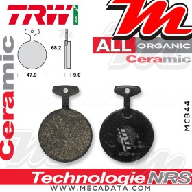 Plaquettes de frein Arrière ~ TRW Lucas MCB 44 