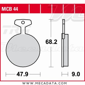 Plaquettes de frein Arrière ~ TRW Lucas MCB 44 