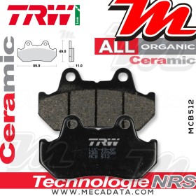 Plaquettes de frein Arrière ~ TRW Lucas MCB 512 