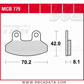 Plaquettes de frein Arrière ~ TRW Lucas MCB 779 