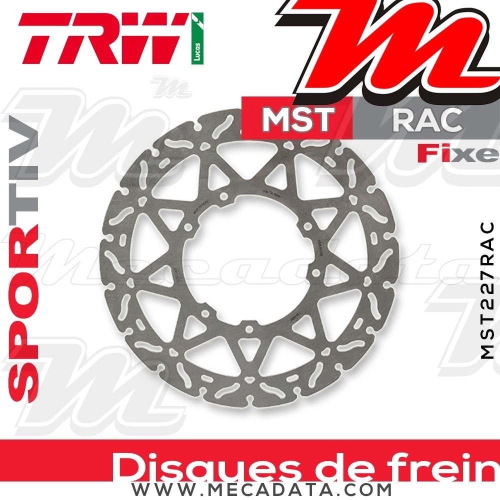 Disque de frein Avant ~ TRW Lucas MST 227 RAC 