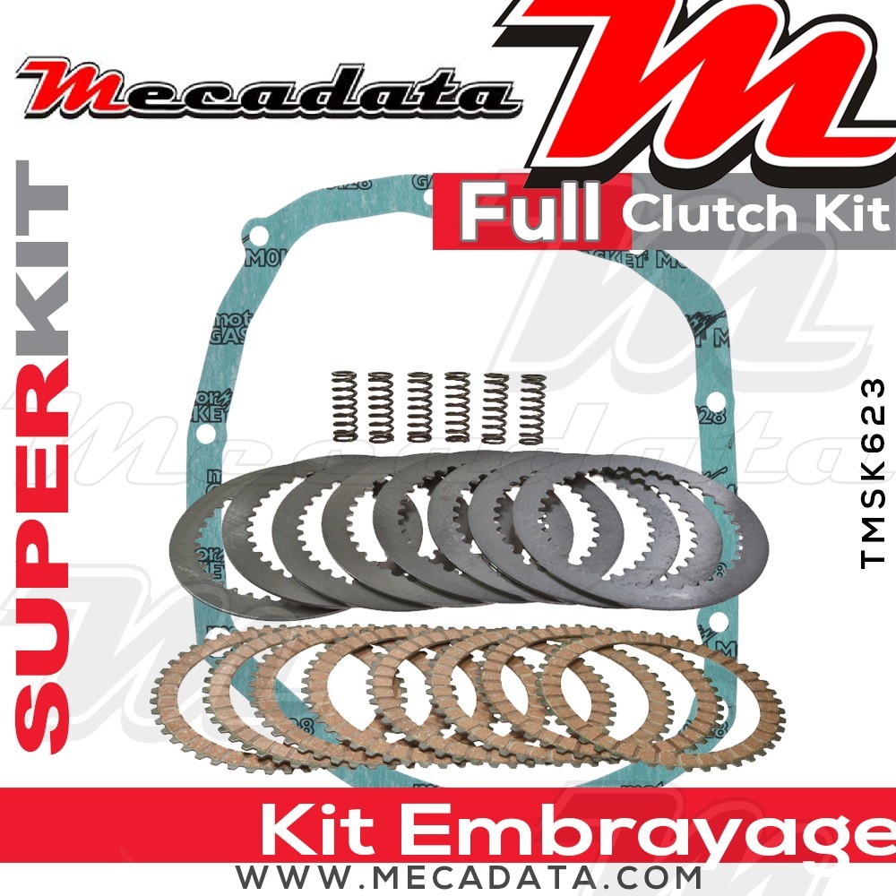 Superkit (Kit complet disques garnis, disques lisses, ressorts d'embrayage et joint carter) 