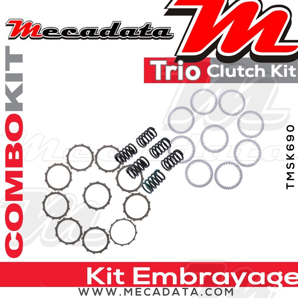 Combokit (disques garnis, disques lisses et ressorts d'embrayage) 