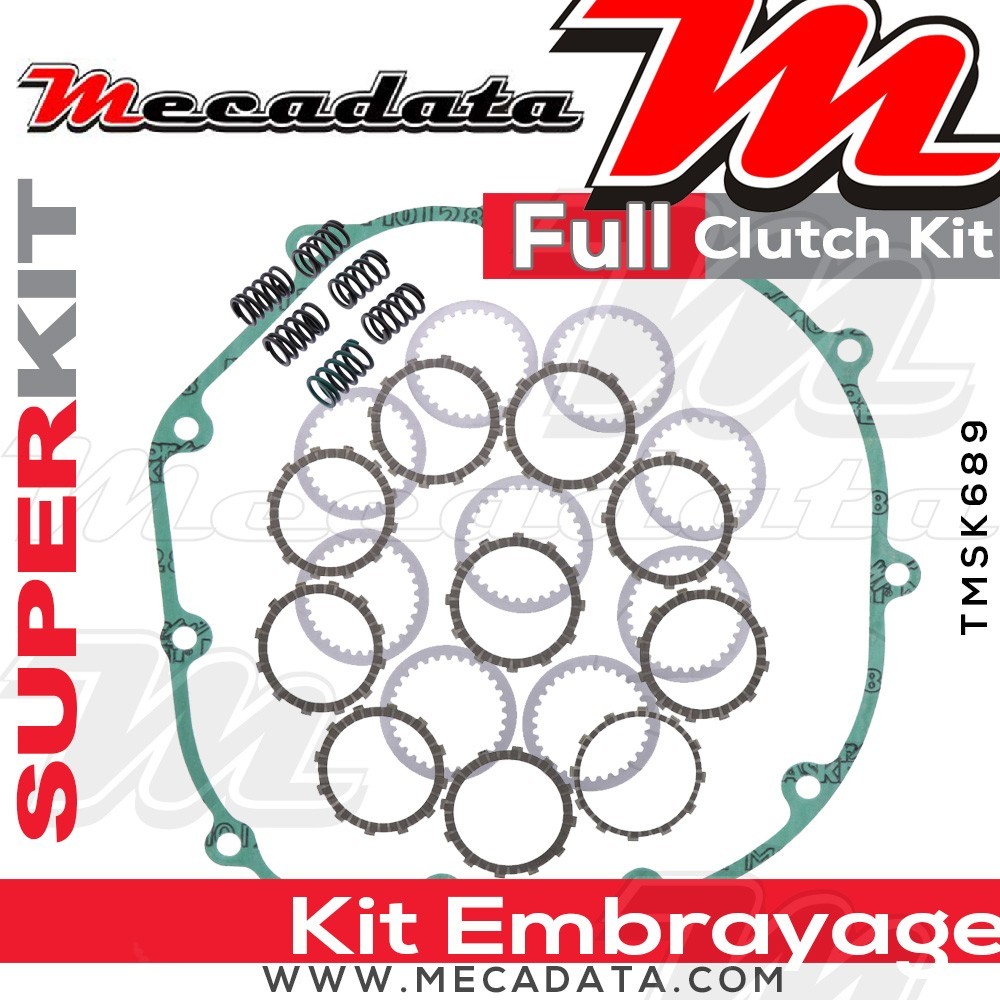 Superkit (Kit complet disques garnis, disques lisses, ressorts d'embrayage et joint carter) 