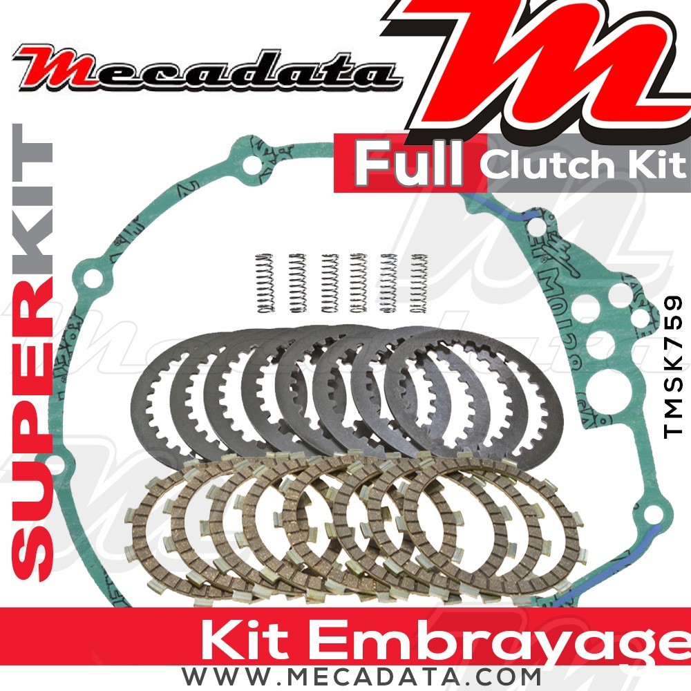 Superkit (Kit complet disques garnis, disques lisses, ressorts d'embrayage et joint carter) 