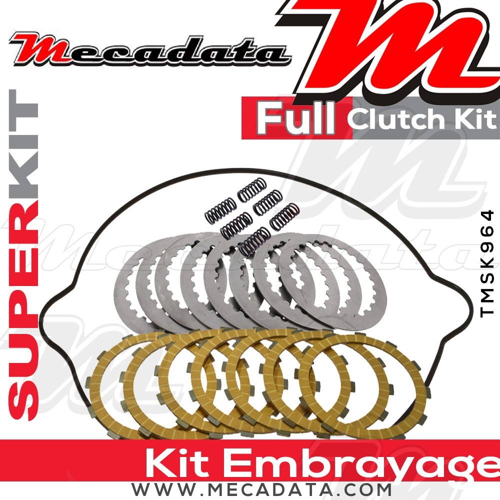 Superkit (Kit complet disques garnis, disques lisses, ressorts d'embrayage et joint carter) 