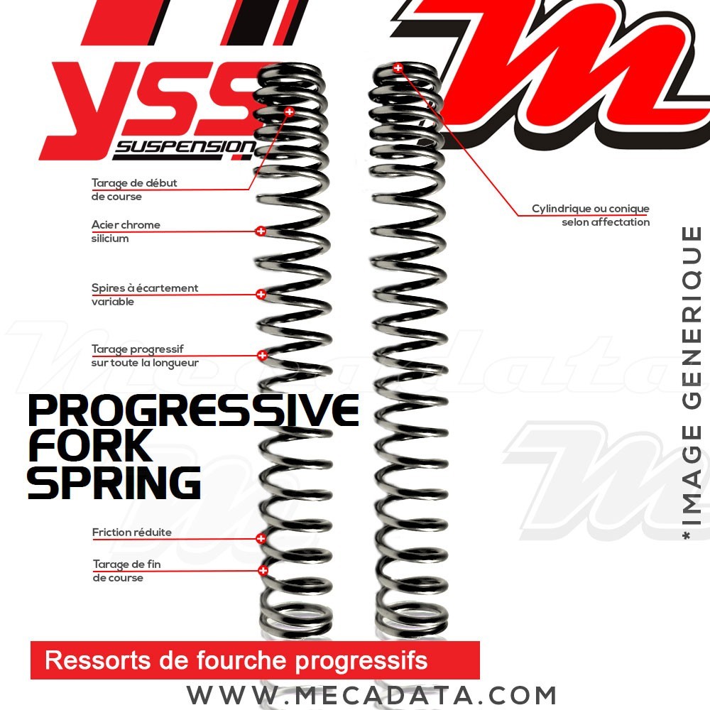 Ressorts de fourche Progressifs YSS 