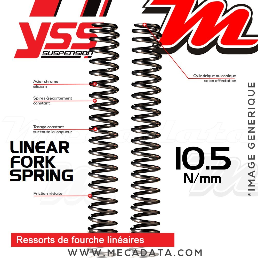 Ressorts de fourche Linéaires YSS 