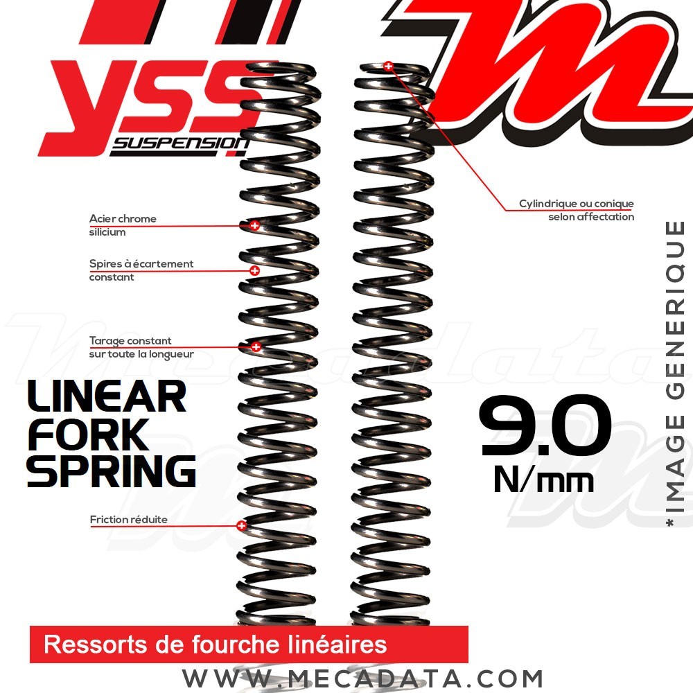 Ressorts de fourche Linéaires YSS 