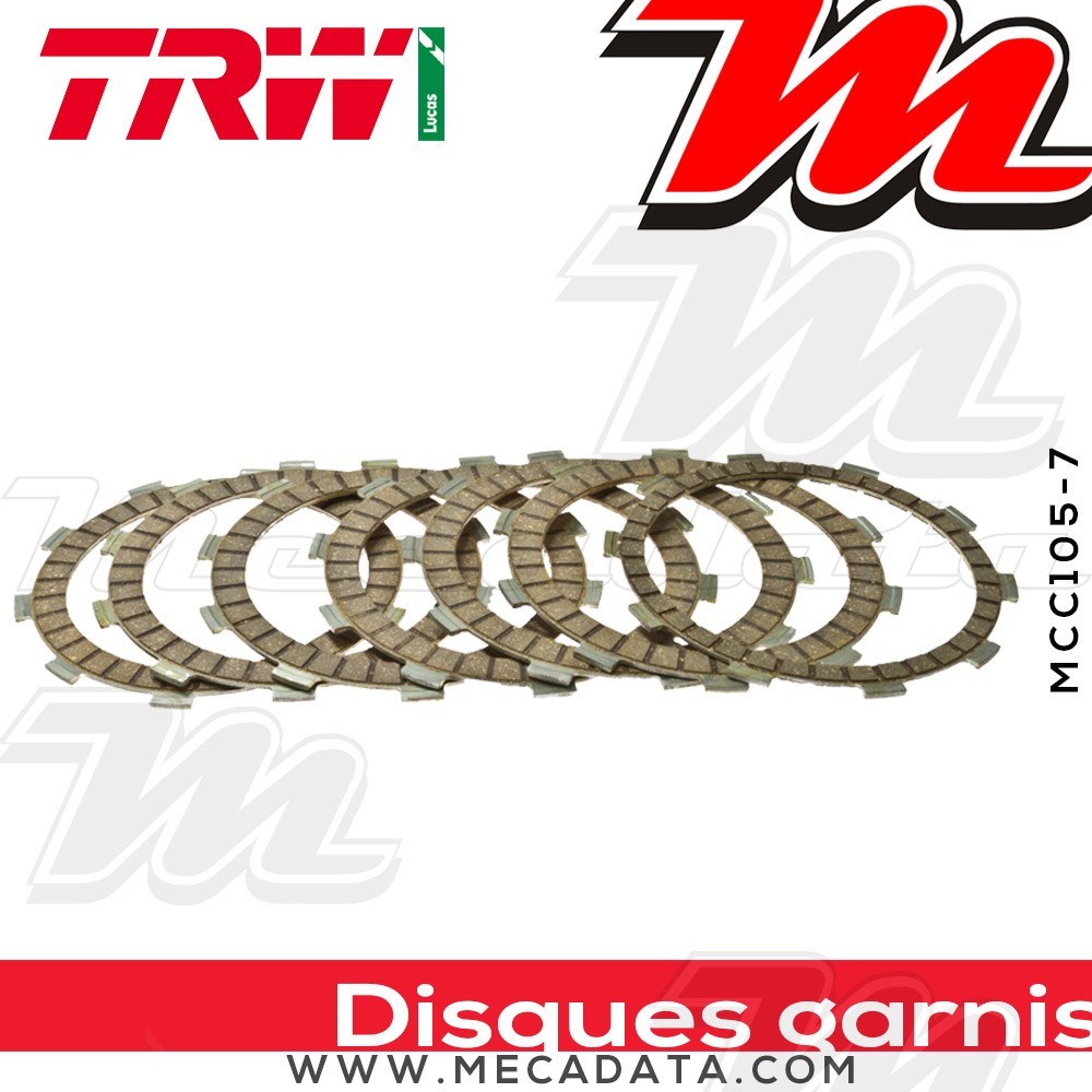 Disques d'embrayage garnis ~ TRW Lucas MCC 105-7 