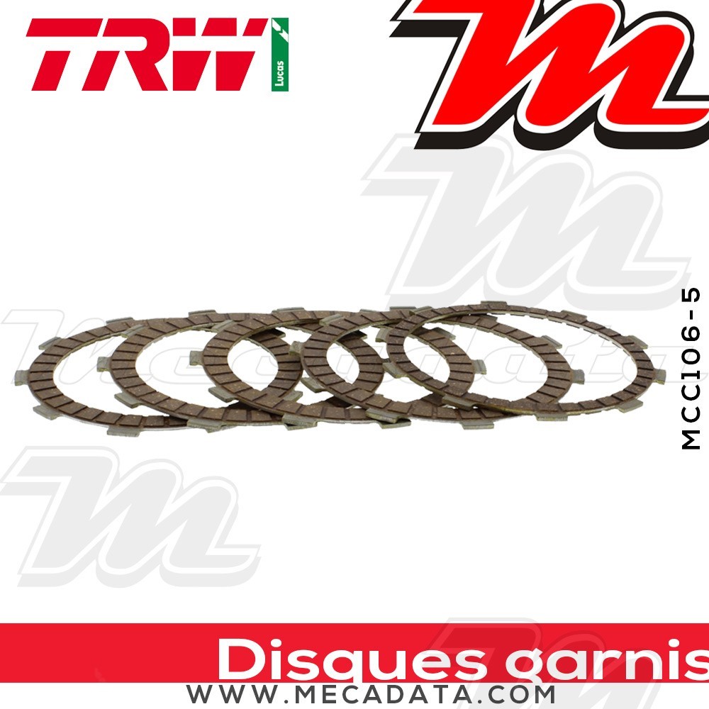 Disques d'embrayage garnis ~ TRW Lucas MCC 106-5 
