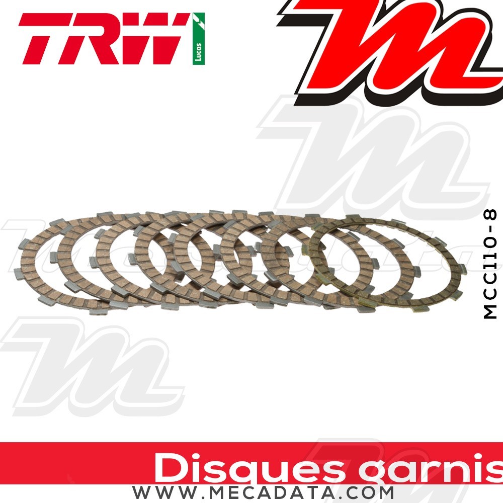 Disques d'embrayage garnis ~ TRW Lucas MCC 110-8 