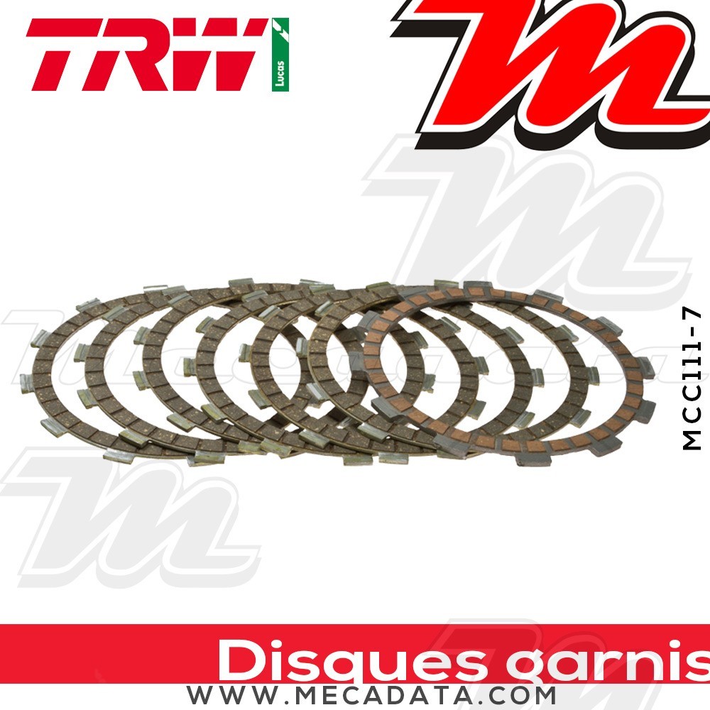 Disques d'embrayage garnis ~ TRW Lucas MCC 111-7 