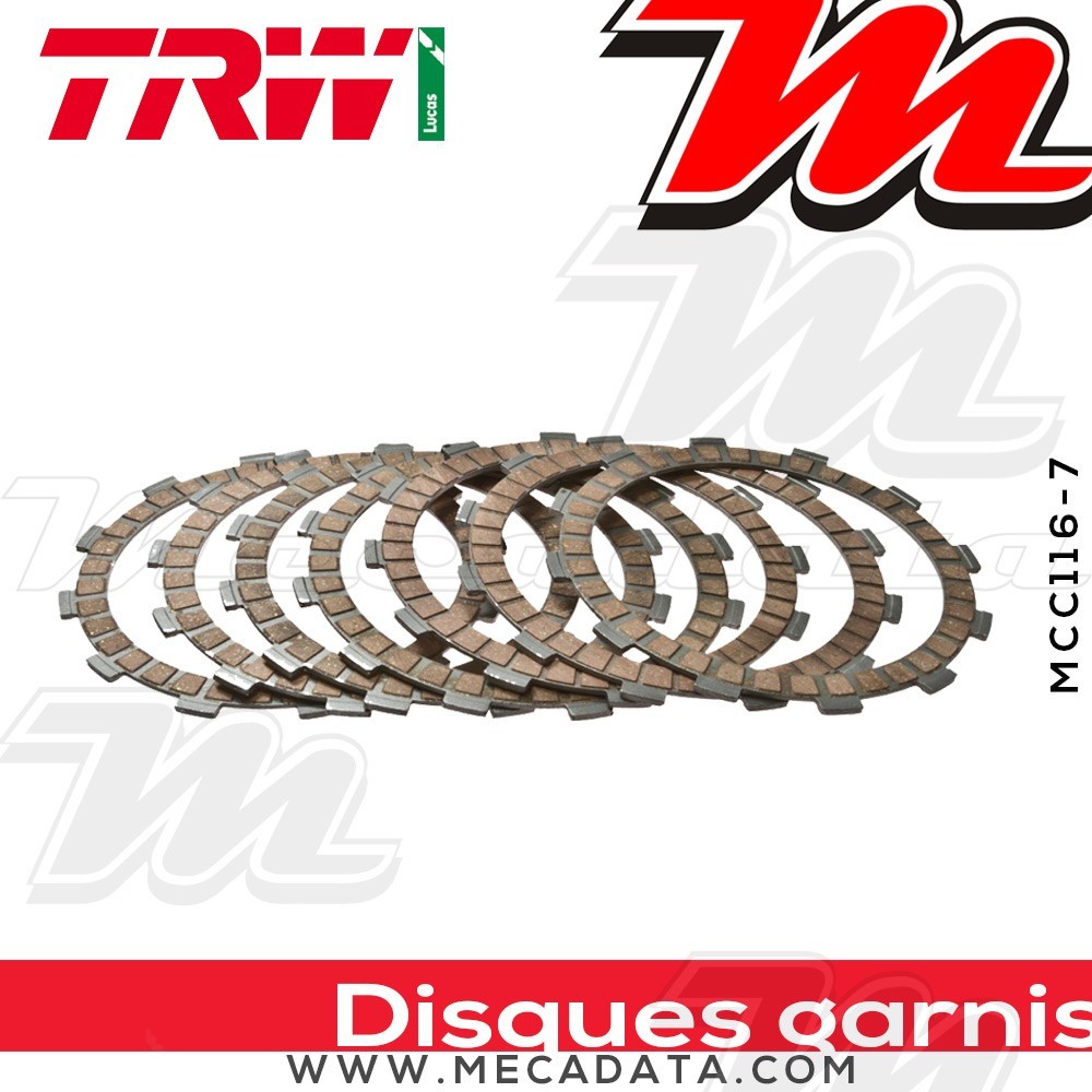 Disques d'embrayage garnis ~ TRW Lucas MCC 116-7 