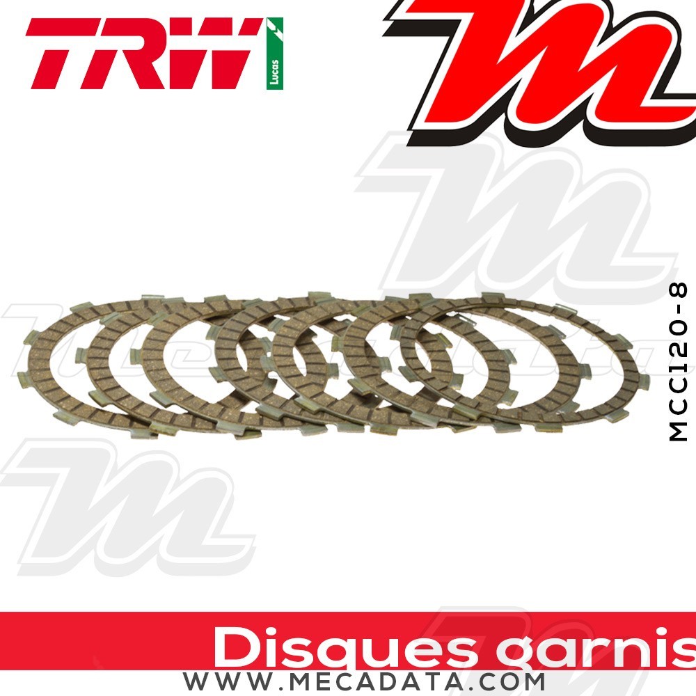 Disques d'embrayage garnis ~ TRW Lucas MCC 120-8 