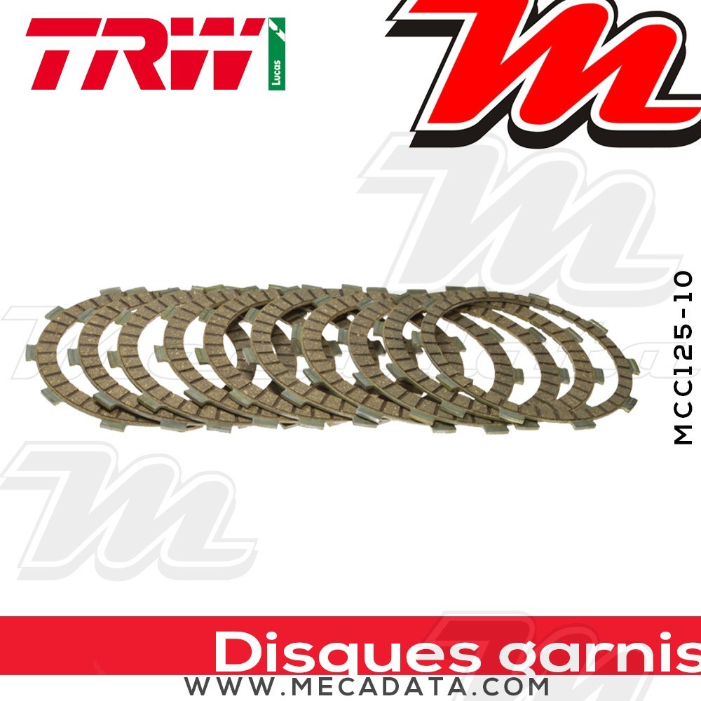 Disques d'embrayage garnis ~ TRW Lucas MCC 125-10 