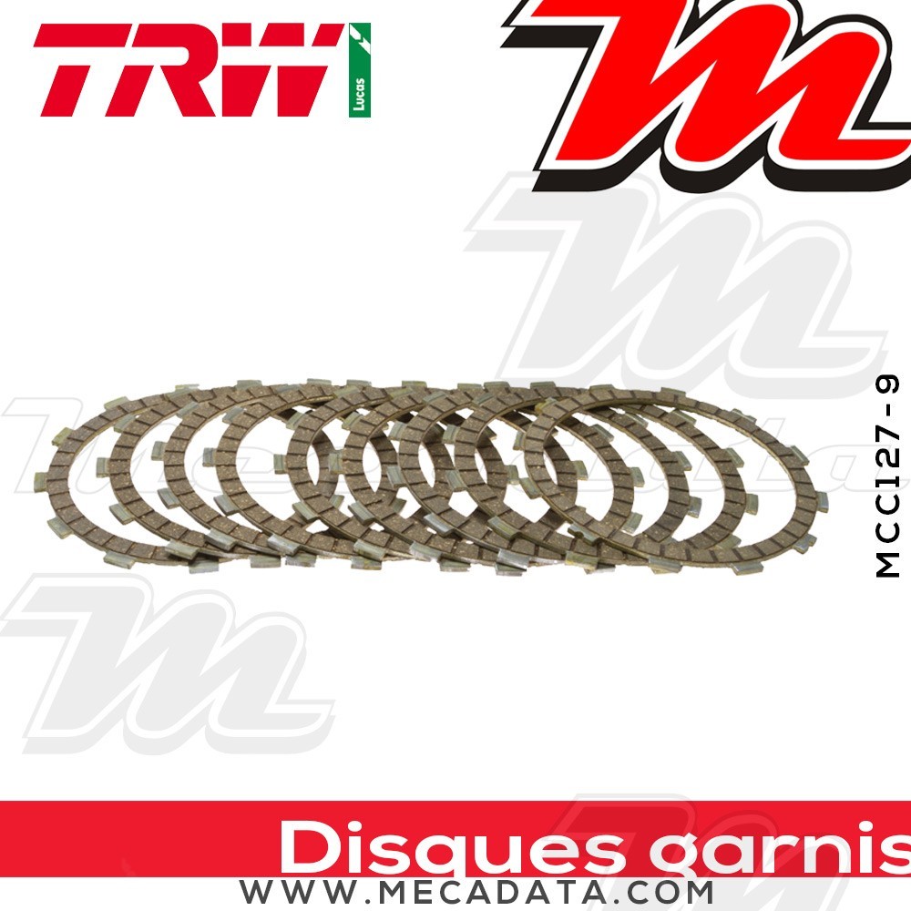 Disques d'embrayage garnis ~ TRW Lucas MCC 127-9 