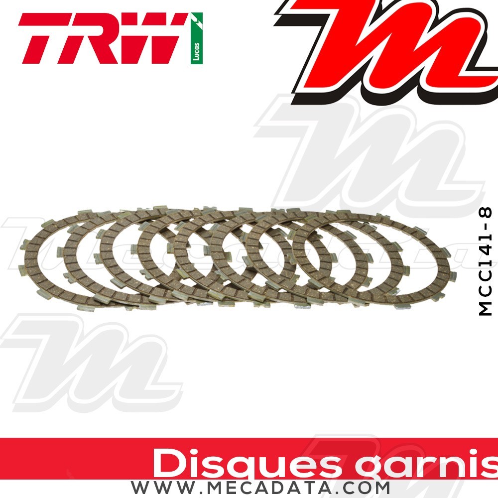 Disques d'embrayage garnis ~ TRW Lucas MCC 141-8 